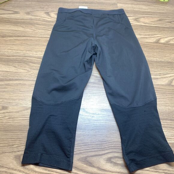 Nike Pro Black Women's Cropped Training Mid Rise Tights Athletic Size Medium - Picture 7 of 9